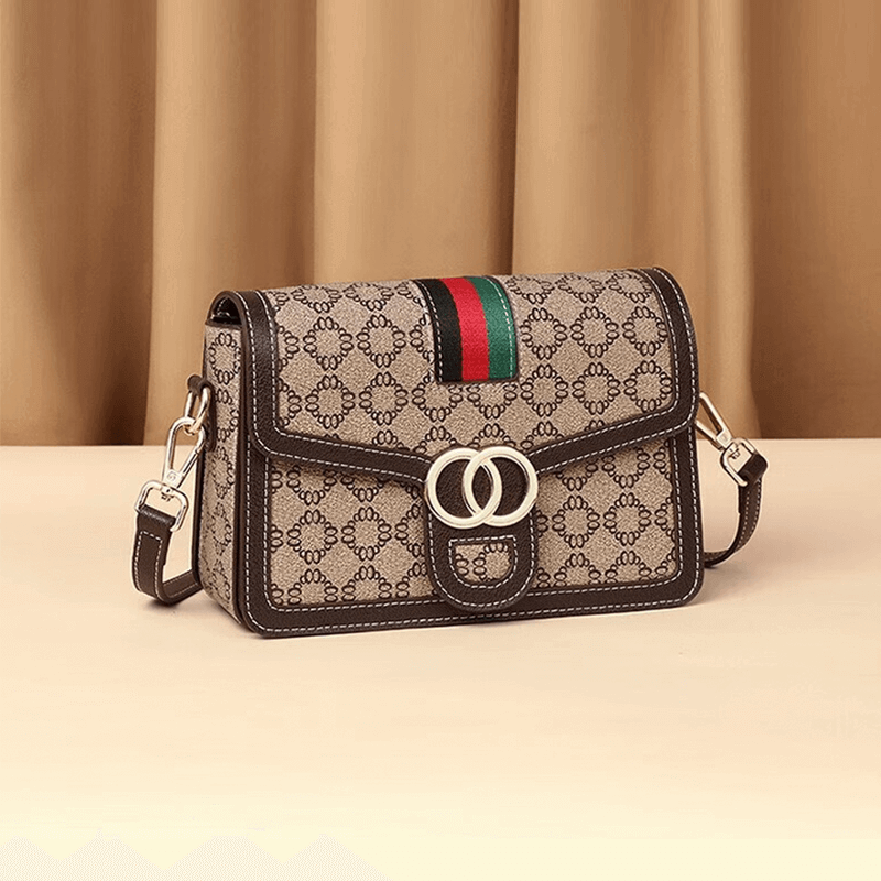 Ji Shizhe bag, women's bag, shoulder bag, women's crossbody bag, Valentine's Day gift for girlfriend and wife's birthday 【Ten warehouses nationwide/Arrived on the following day】brown exquisite gift box